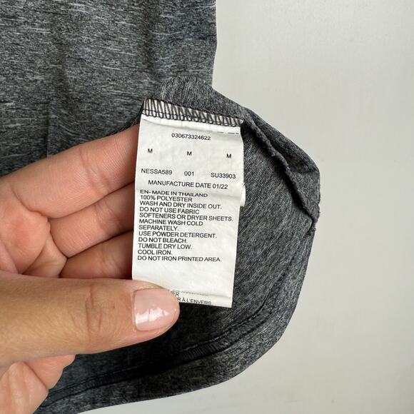 Nike Mens Hydroguard Swim Shirt Gray UPF 40+ - M - Picture 4 of 7